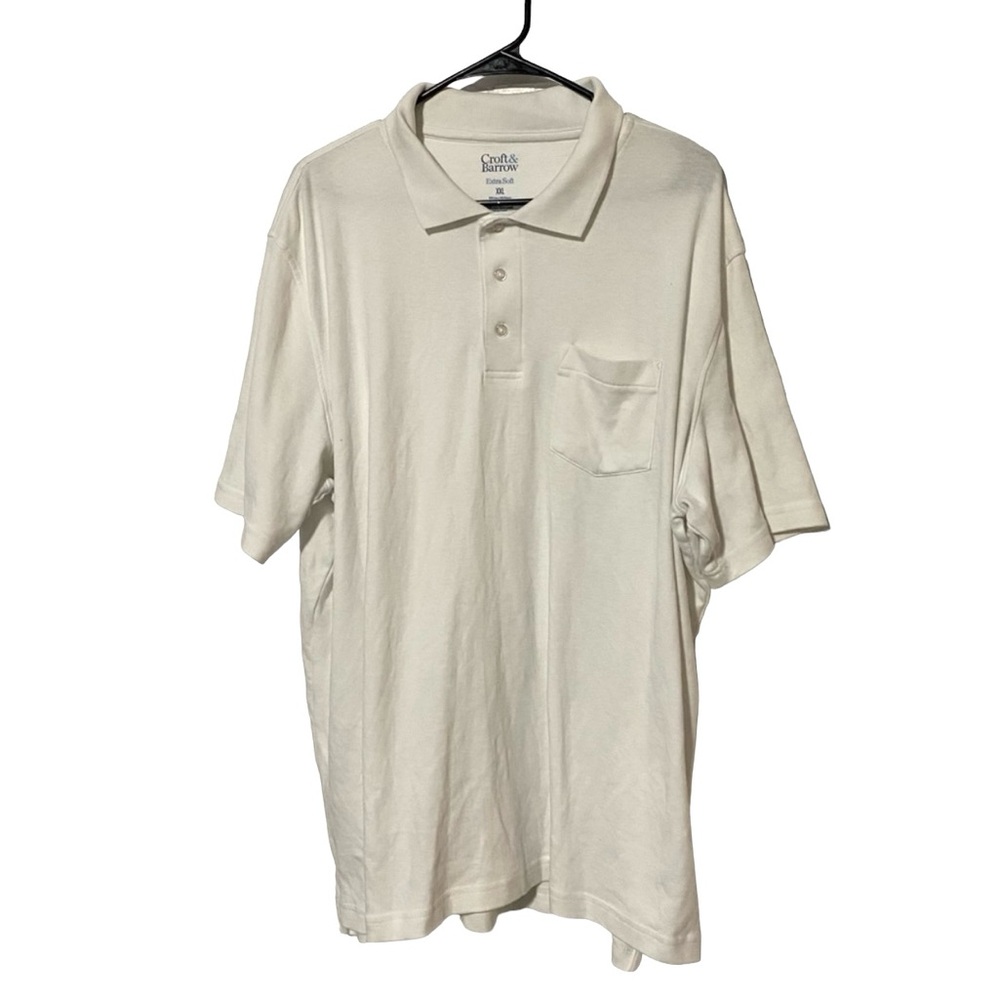 Croft & Barrow Men’s Classic White Polo